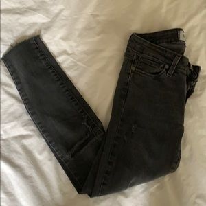 Distressed Black PAIGE Jeans